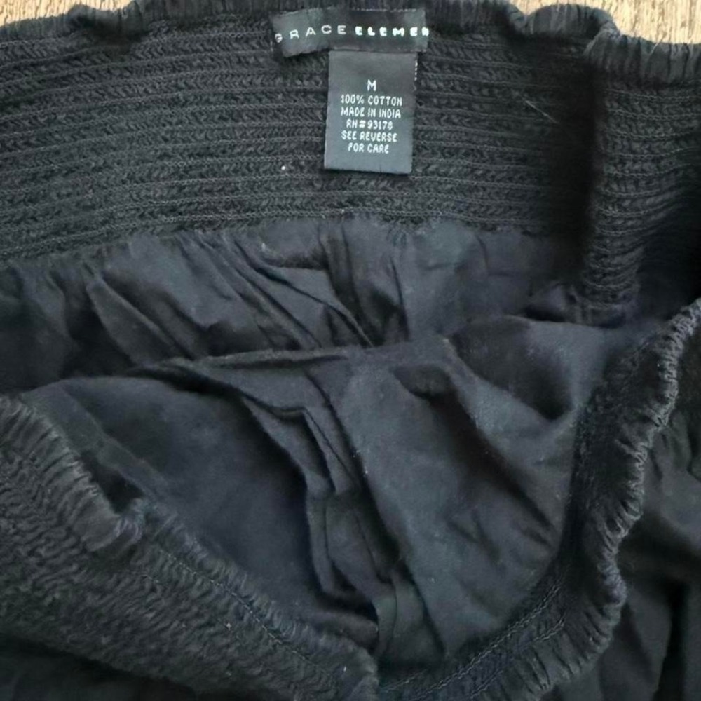 Grace Elements - Skirt - Women - M - Black - Tiered Boho Cotton - Picture 3 of 5